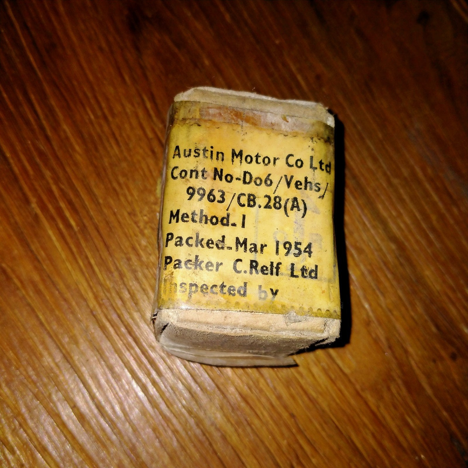 Austin Motor onderdeel, ongeopend, 1954, door C.Relf, Ophalen of Verzenden