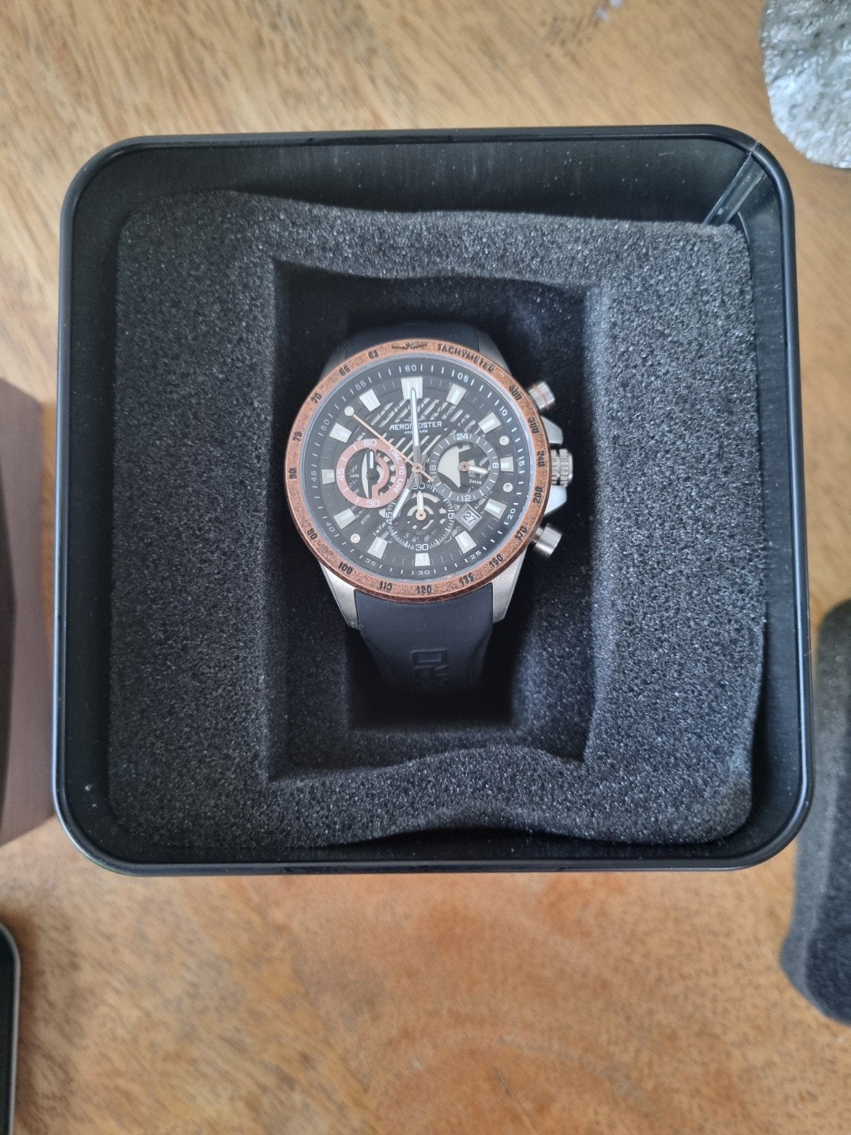 Aeromeister Driver AM5103 Chronograaf – complete set, Overige merken, Staal, Polshorloge, Kunststof