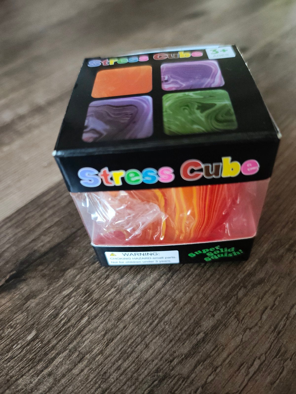Stress Cube - Super Solid Squish - Oranje/Rood, Ophalen of Verzenden, Nieuw, Jongen of Meisje