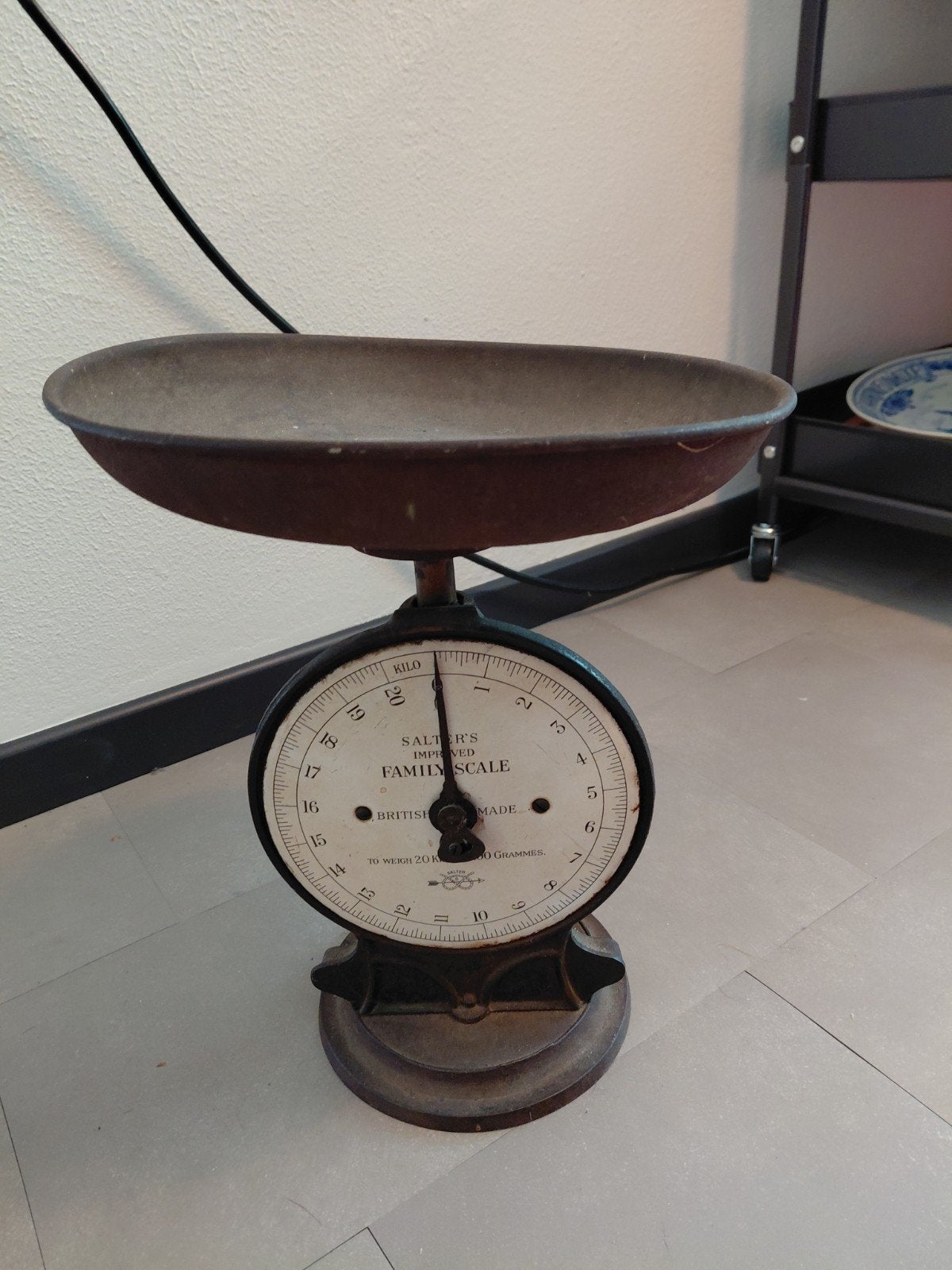Antieke Weegschaal Salter's Improved Family Scale, Antiek en Kunst, Ophalen