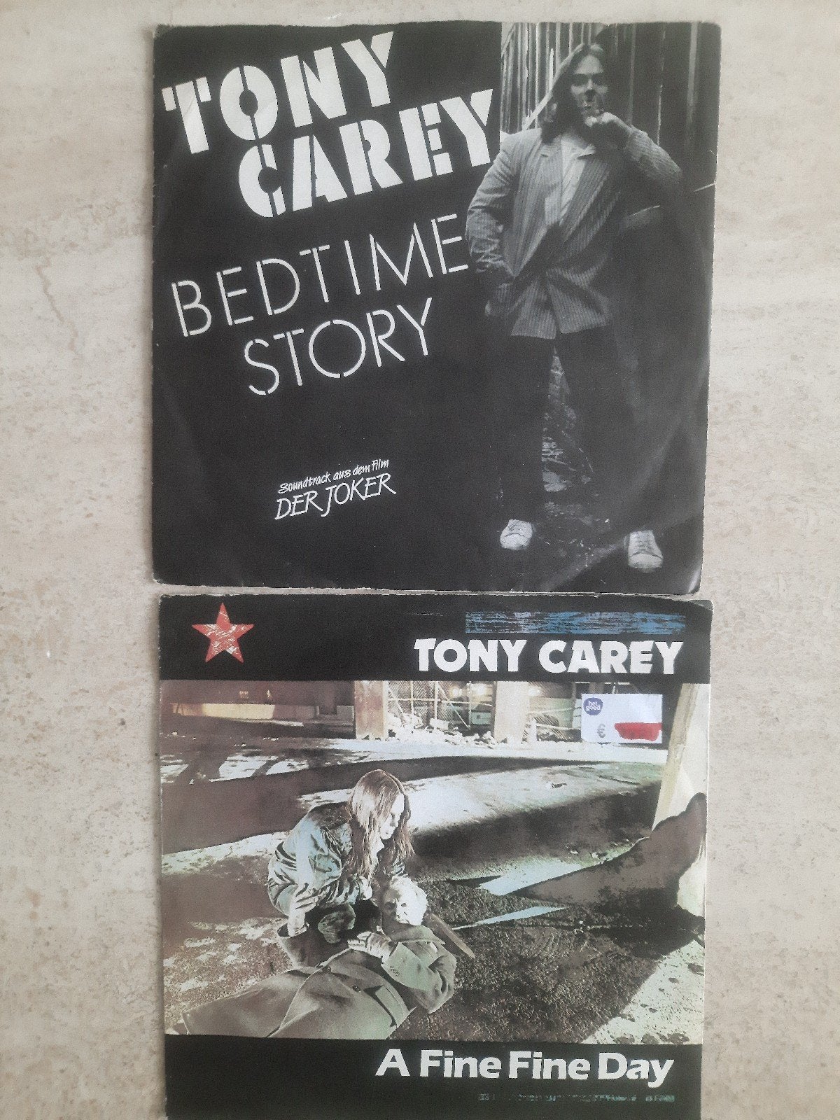 2x vinyl singels van Tony Carey, Ophalen of Verzenden, Zo goed als nieuw, Pop