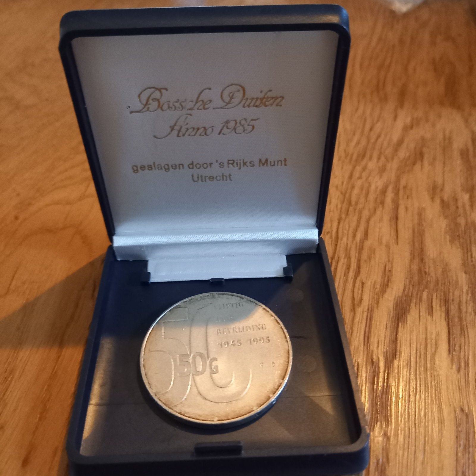 Zilveren 50 Gulden Munt 1985 - 50 Jaar Bevrijding, Ophalen of Verzenden