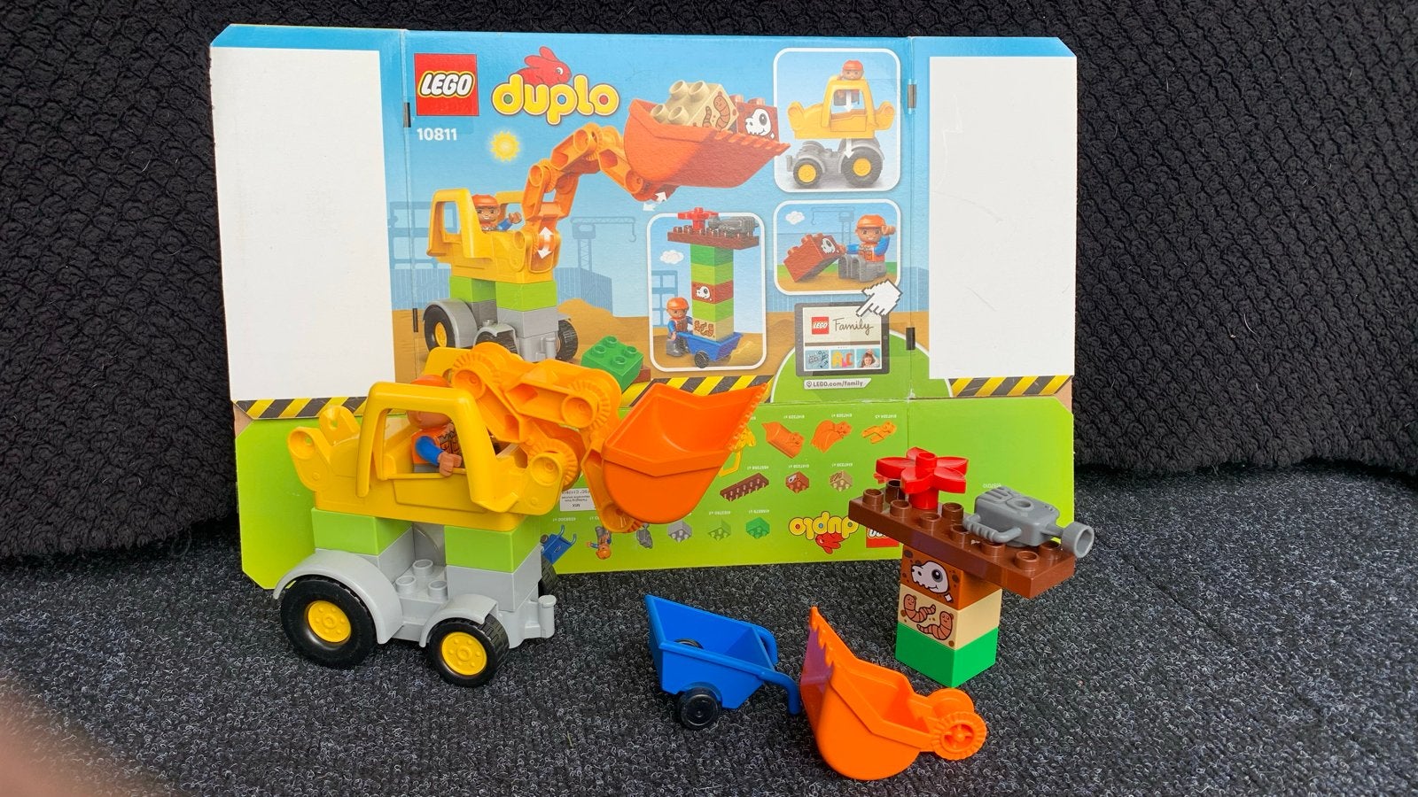 Lego Duplo 10811 Graafmachine en Vrachtwagen, Overige thema's, Ophalen of Verzenden, Zo goed als nieuw, Compleet