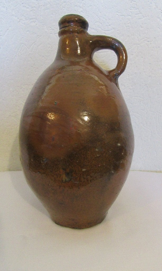 Grote antieke olie kruik zoutglazuur aardewerk pot steengoed, Antiek en Kunst, Antiek | Keramiek en Aardewerk, Verzenden