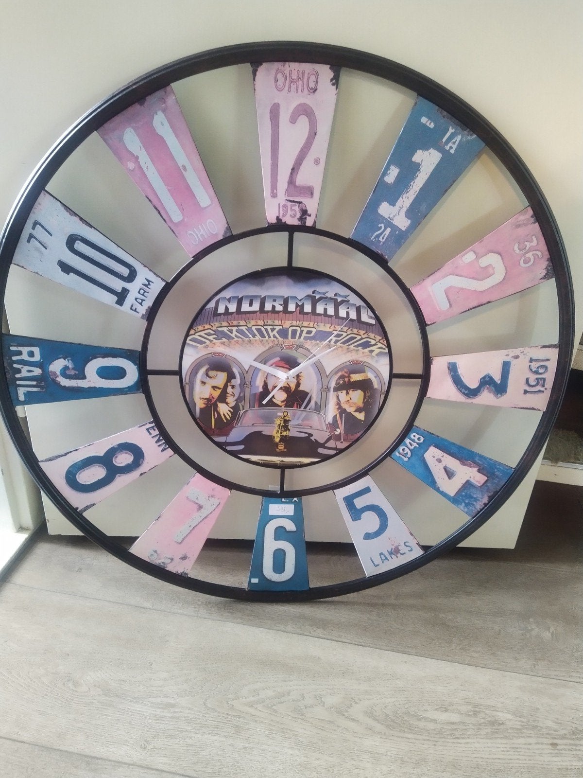 grote klok met picture Disc van normaal, Ophalen of Verzenden, Zo goed als nieuw