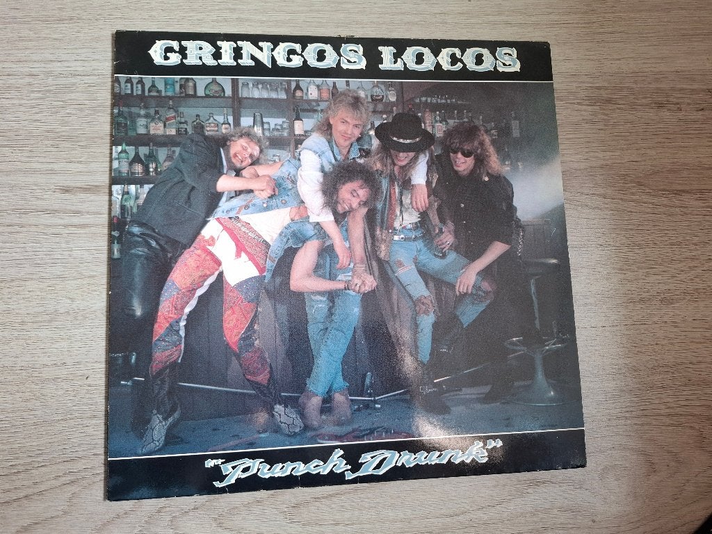 LP Gringos Locos – Punch Drunk. (1989), Cd's en Dvd's, LP, Gebruikt, Blues Rock, Ophalen of Verzenden