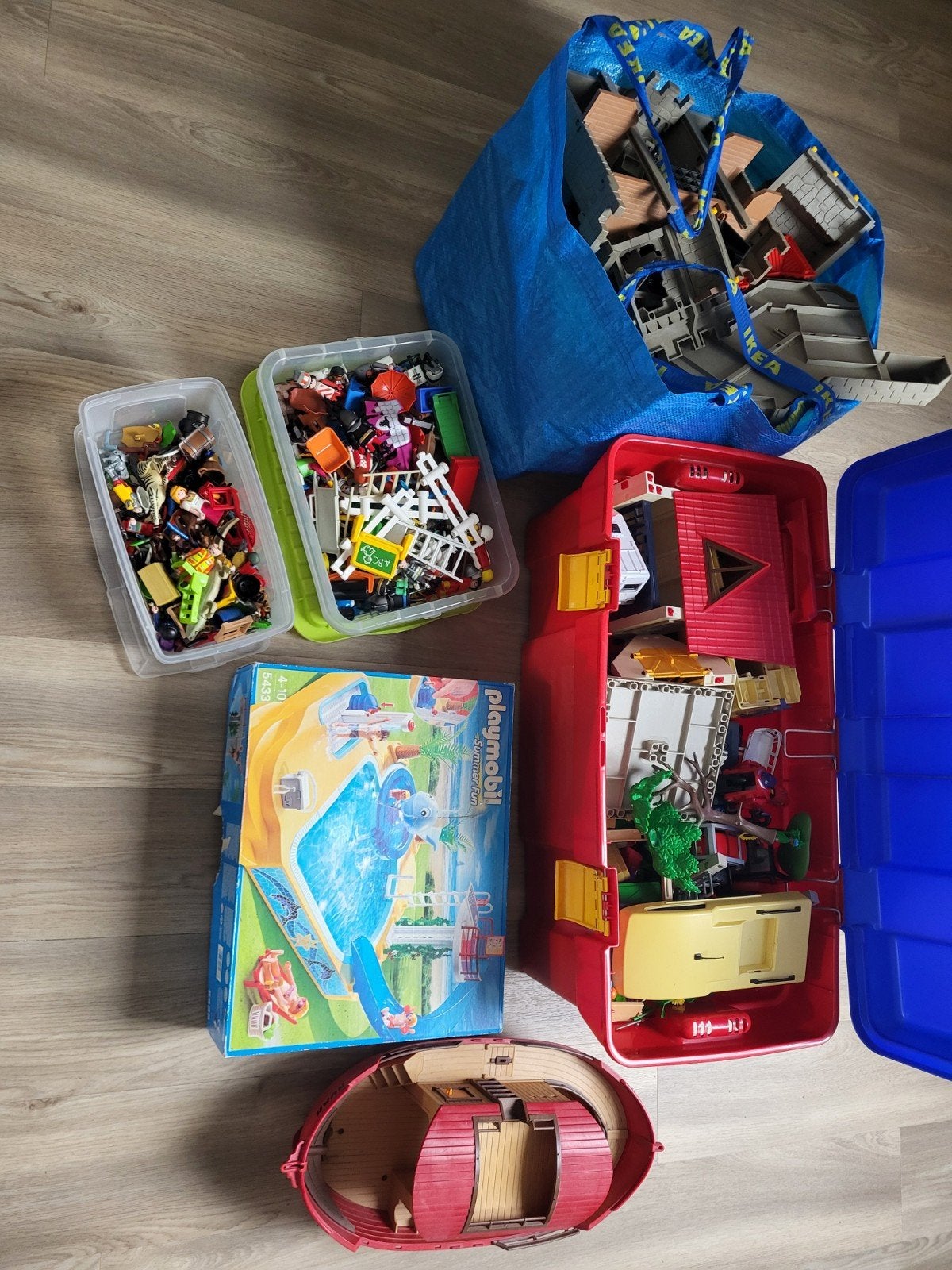 Grote Playmobil collectie: boot, zwembad, kasteel en meer!, Ophalen, Gebruikt, Jongen of Meisje