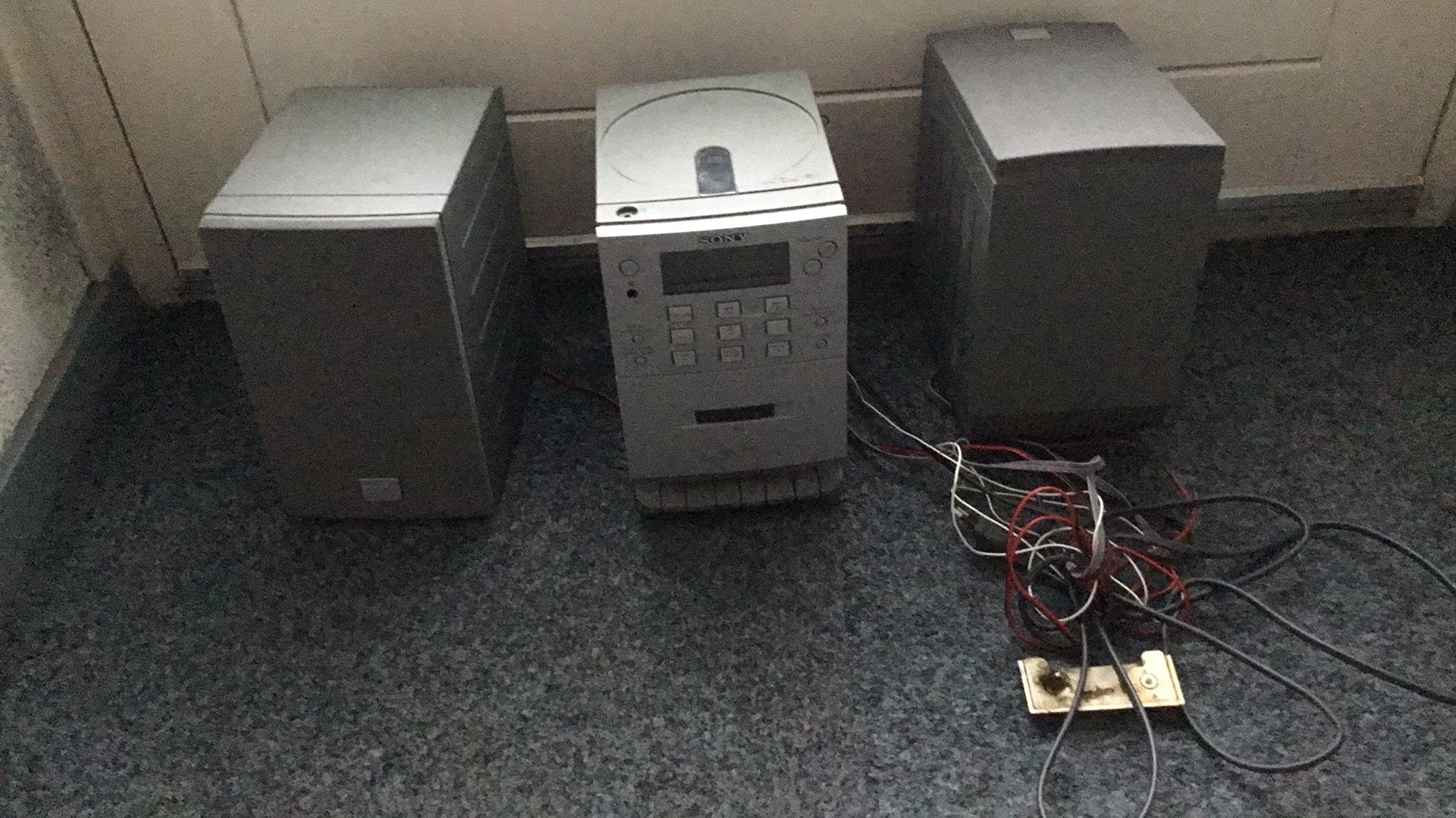 Sony Microset met CD-speler, Cassettedeck en Speakers, Audio, Tv en Foto, Stereo-sets, Gebruikt, Cd-speler, Tuner of Radio, Speakers