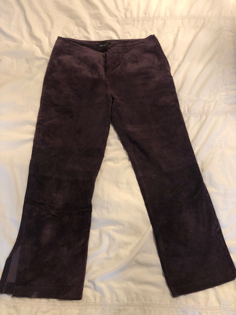 Paarse suede 3/4 broek Vero Moda maat 38, Maat 38/40 (M), Vero Moda, Paars, Ophalen of Verzenden