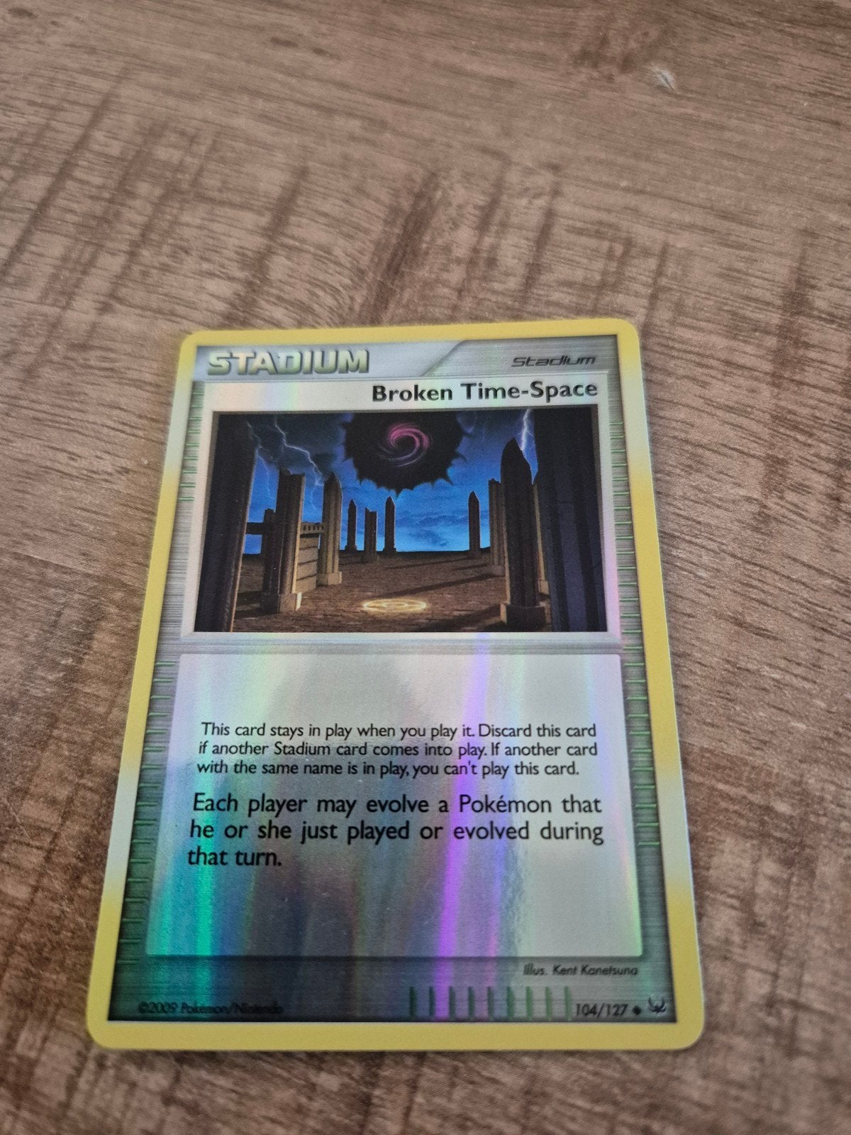 Pokémon TCG: Broken Time-Space Stadium (104/127) Foil, Ophalen of Verzenden, Zo goed als nieuw, Losse kaart, Foil