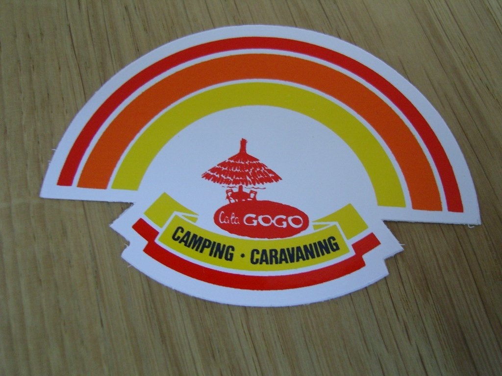 sticker camping caravaning cala gogo spanje, Ophalen, Zo goed als nieuw