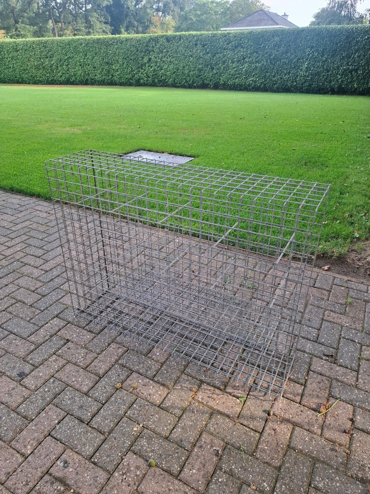 Steenkorf / schanskorf voor tuinafscheiding Gratis ophalen, Tuin en Terras, Ophalen of Verzenden, Gebruikt, Minder dan 10 meter