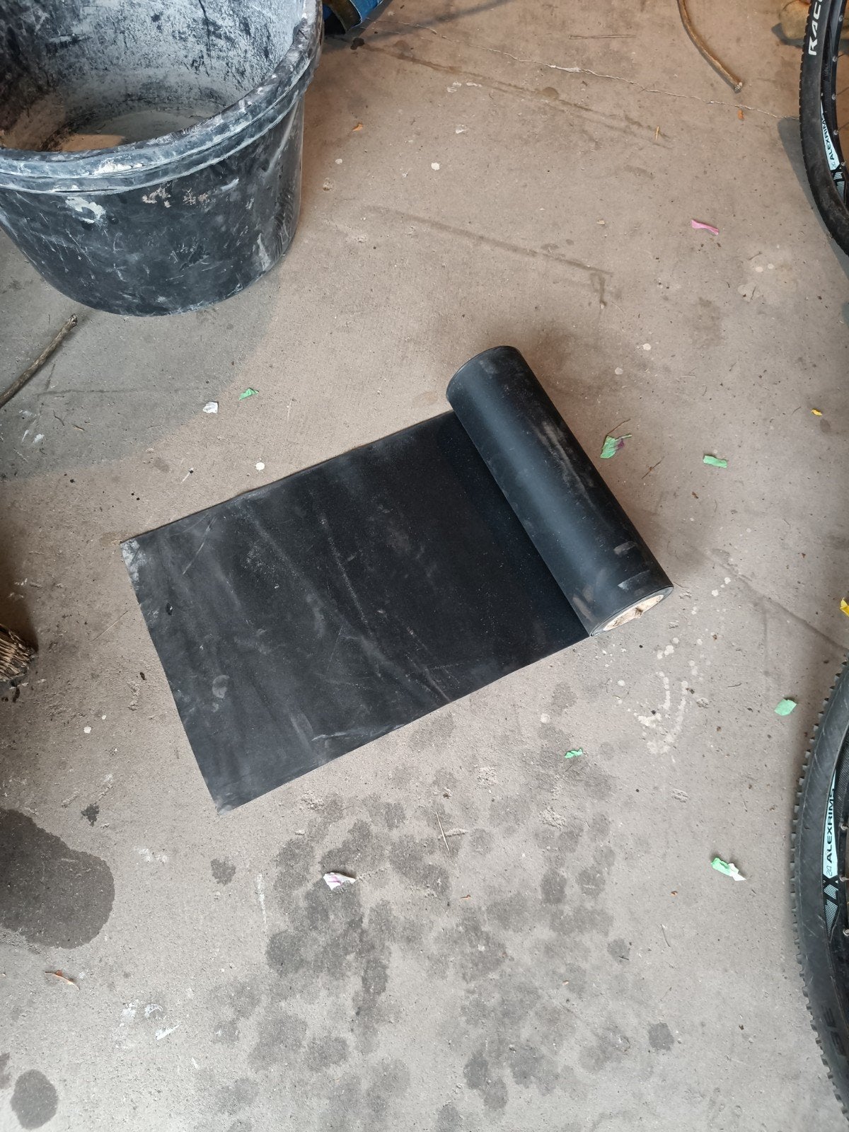 EPDM rol 40cm breed, ca. 5meter, Ophalen of Verzenden, Gebruikt, Minder dan 5 m², Folie