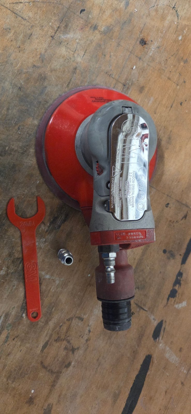 3M Precision Excentrische schuurmachine, Doe-het-zelf en Verbouw, Ophalen of Verzenden, Gebruikt, 1200 watt of meer, Excentrische schuurmachine