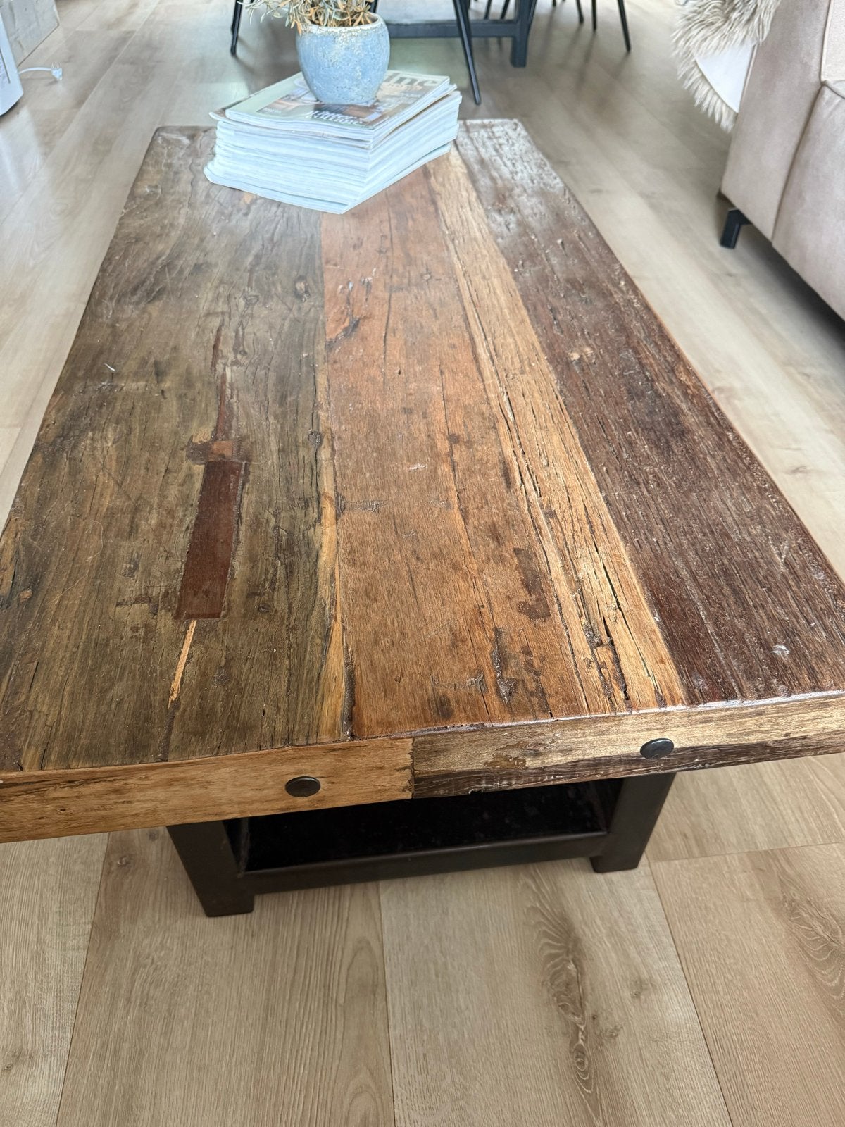 Hoffz salontafel 60x120 cm - robuust en stijlvol, Huis en Inrichting, Ophalen, Gebruikt, 100 tot 150 cm, 50 tot 100 cm