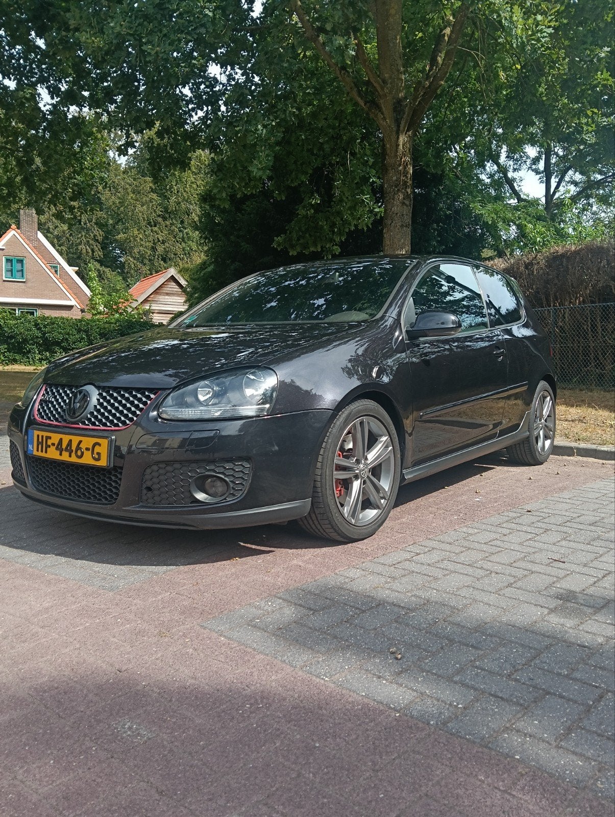 Volkswagen Golf 5 GTI, Auto's, Voorwielaandrijving, Stof, 4 cilinders, Zwart