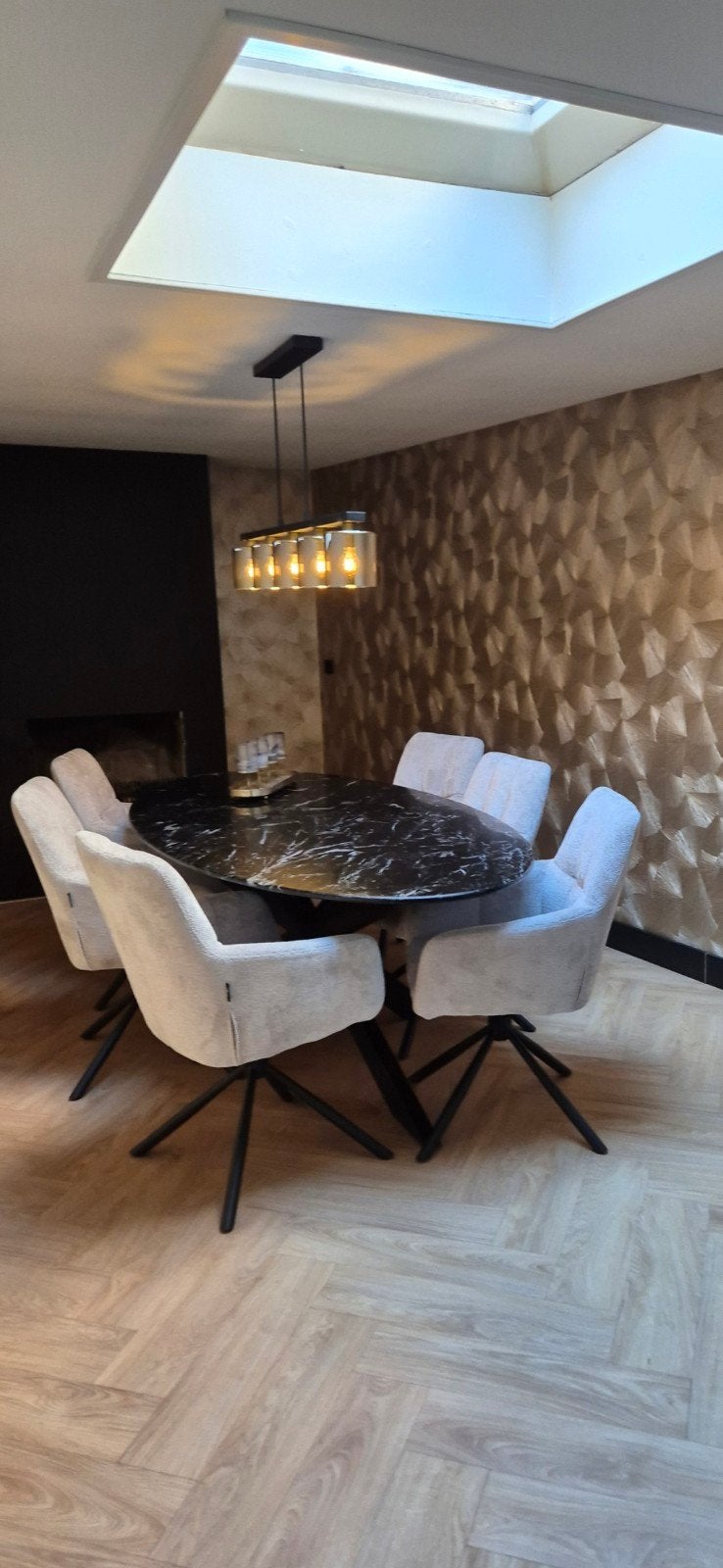 Eetkamertafel marmer Haco - Zo goed als nieuw, 200 cm of meer, Zo goed als nieuw, Rechthoekig, 50 tot 100 cm