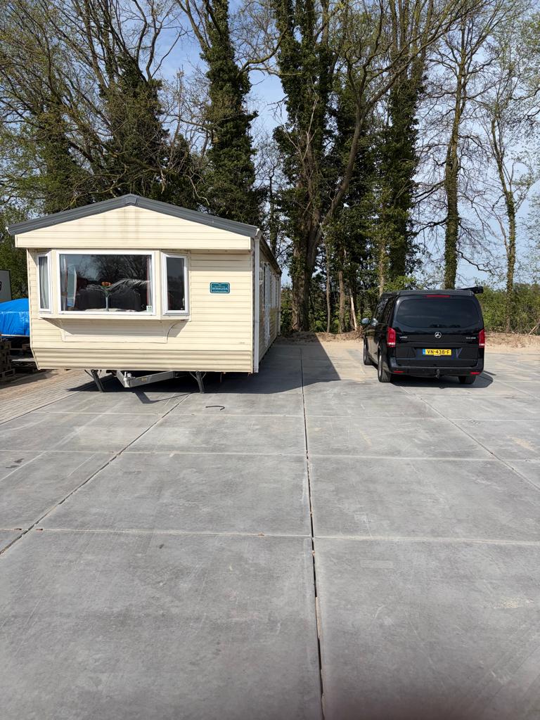Chalet stacaravan mantelzorg. 11x4 winterhard 3 slk cv inst., Caravans en Kamperen, Meer dan 6