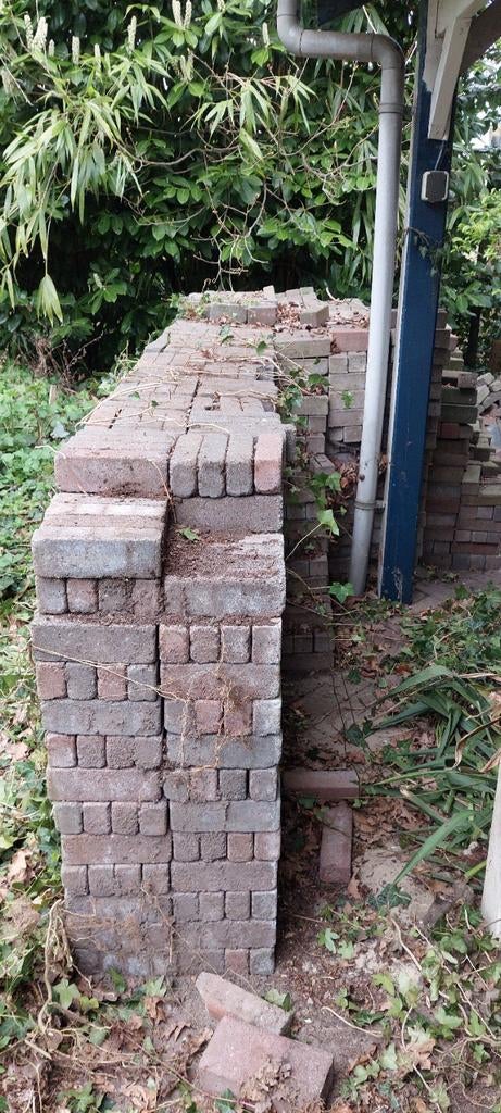 Aangeboden, nog circa 500 waaltjes meerkleurig (beton), Tuin en Terras, Tegels en Klinkers, Ophalen, Zo goed als nieuw