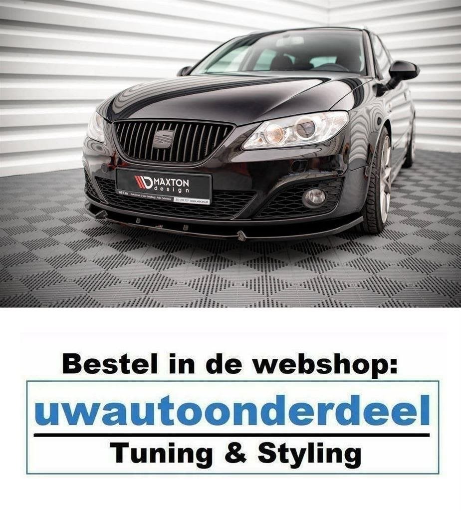 Maxton Design Spoiler Lip Splitter Voor Seat Exeo, Auto diversen, Tuning en Styling, Verzenden