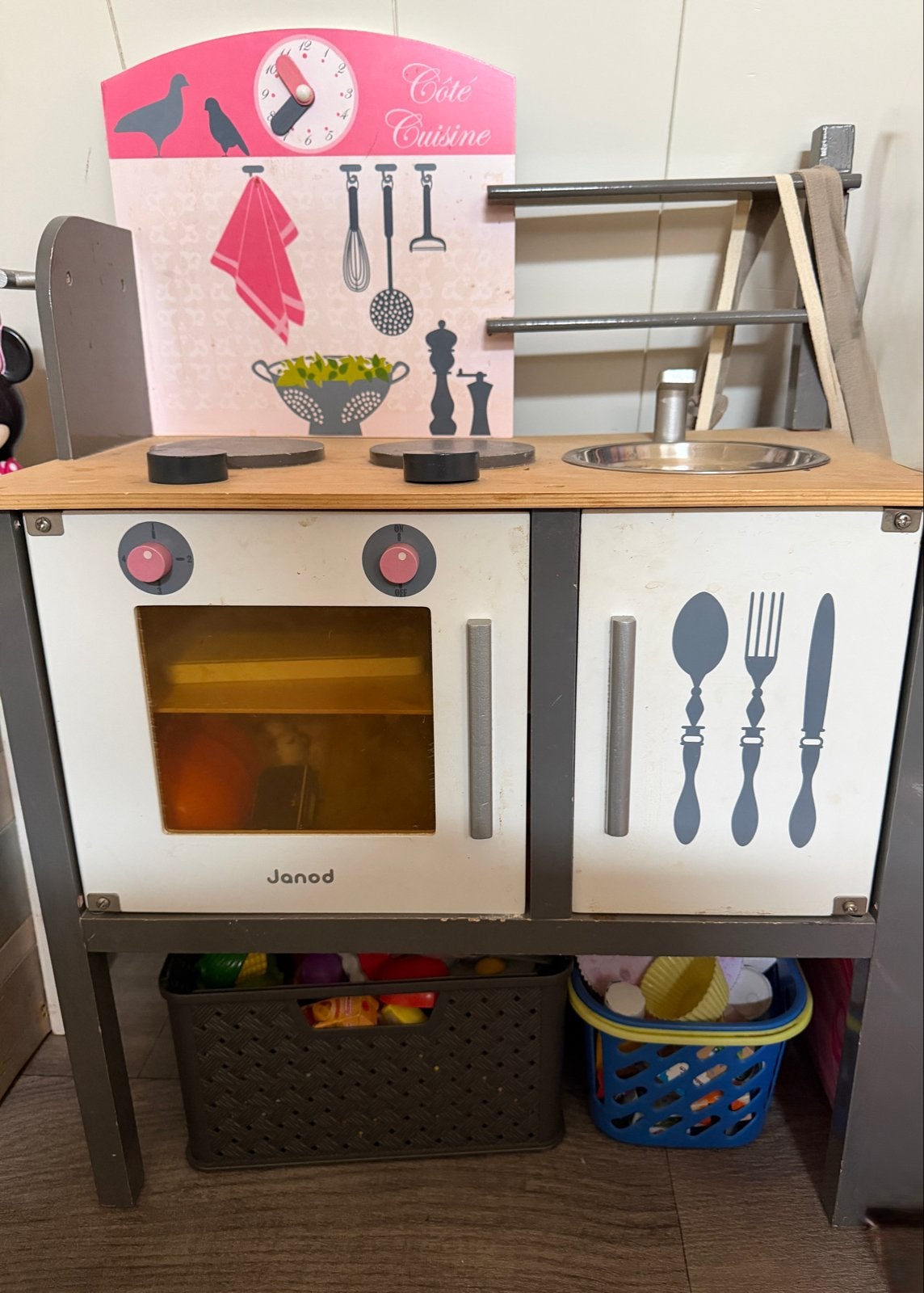 Janod Houten Speelkeuken voor Peuters met Accessoires, Ophalen of Verzenden, Gebruikt, Ontdekken