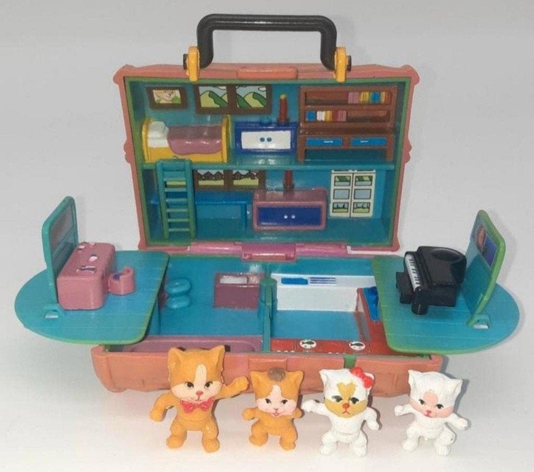 Vintage Bootleg KO "Polly Pocket" KITTY, Ophalen of Verzenden, Gebruikt