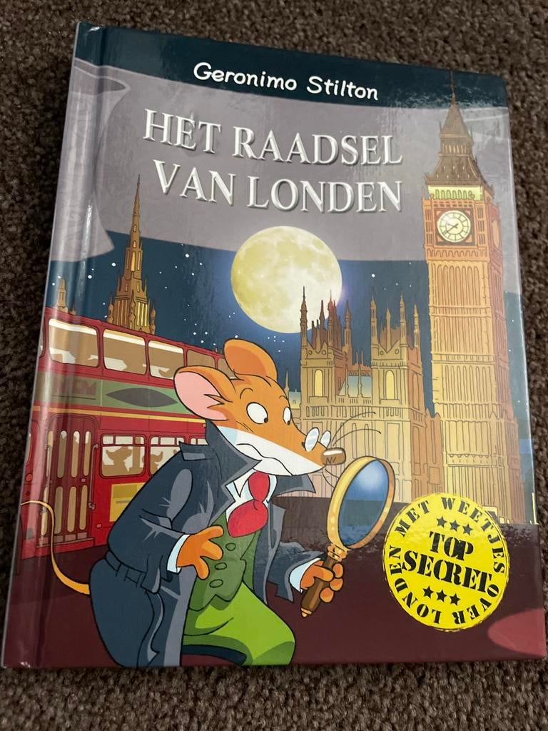 Geronimo Stilton - Het Raadsel van Londen, Boeken, Detectives, Zo goed als nieuw, Ophalen of Verzenden