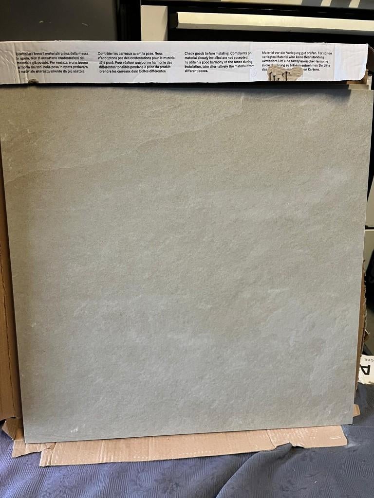 12 vloertegels beige, Doe-het-zelf en Verbouw, Tegels, Nieuw, Vloertegels, Keramiek, 60 cm of meer, 60 cm of meer, Ophalen