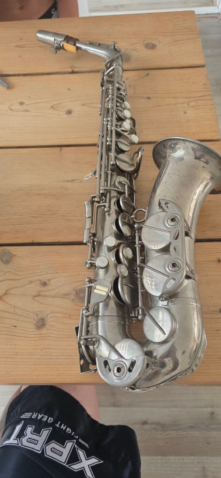 Schenkelaars Saxofoon - Vintage Alt/Tenor model, Ophalen of Verzenden, Gebruikt, Alt