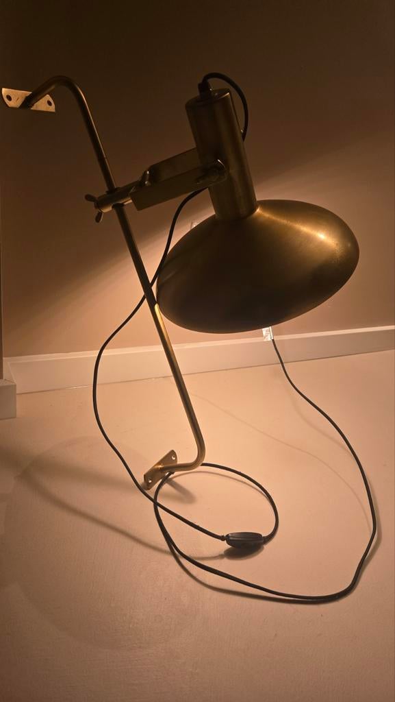Dutchbone wandlamp Karish - Stijlvolle messing lamp, Ophalen of Verzenden, Zo goed als nieuw, Metaal, Modern, Industrieel, Scandinavisch