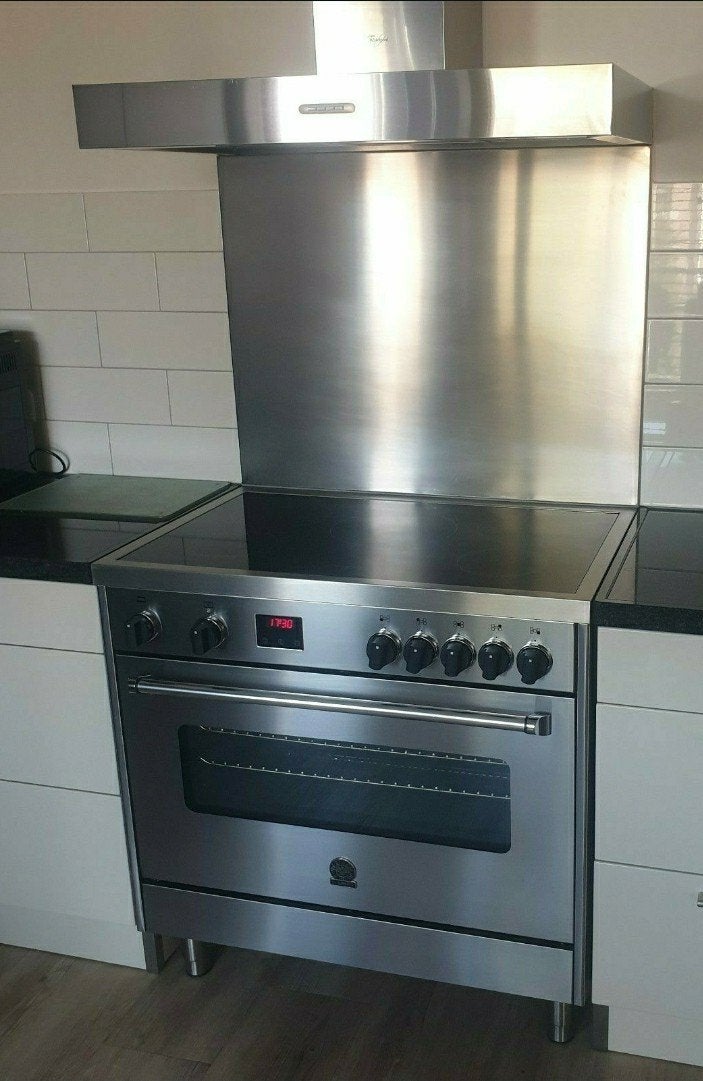 Luxe fornuis met inductiekookplaat 90, Witgoed en Apparatuur, Ophalen, 60 cm of meer, 60 cm of meer