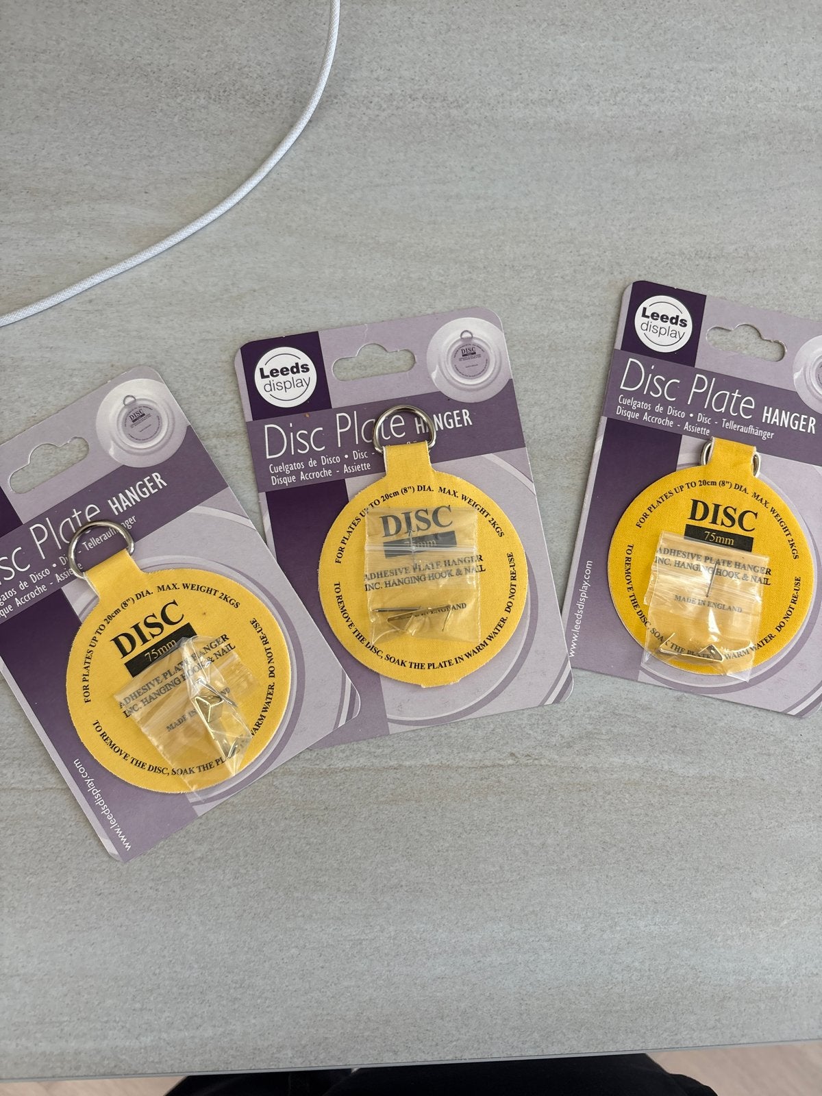 3x Nieuwe Leeds Display Disc Plate Hanger - Diverse Maten, Verzenden, Nieuw
