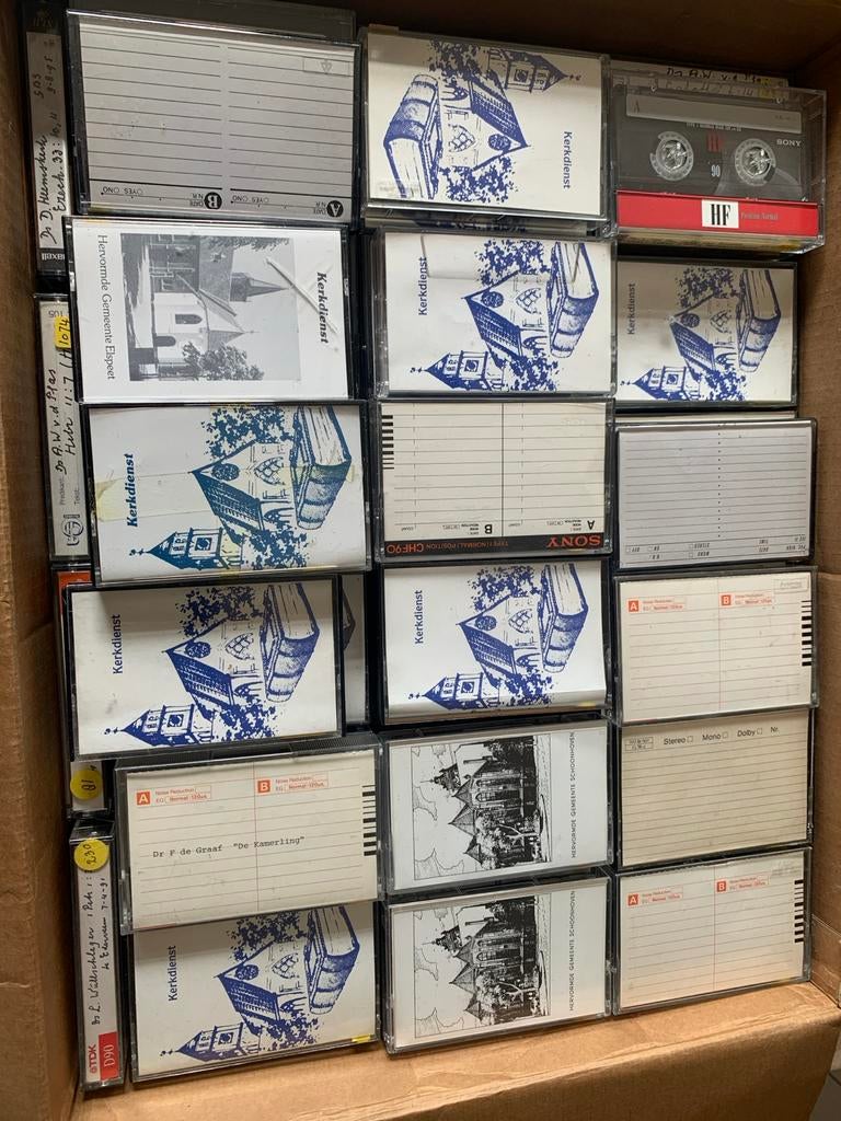Cassettebandjes preken NHK, CGK, GerGem. Zie beschrijving!, Ophalen of Verzenden, Zo goed als nieuw, Voorbespeeld, Religie en Gospel