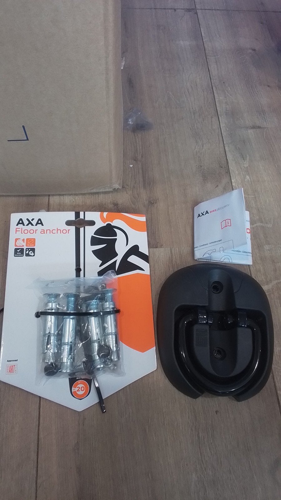 AXA Vloeranker - Beveiliging voor fiets of motor, Ophalen, Info@axabikesecurity.com, AXA Bike Security, Nieuw