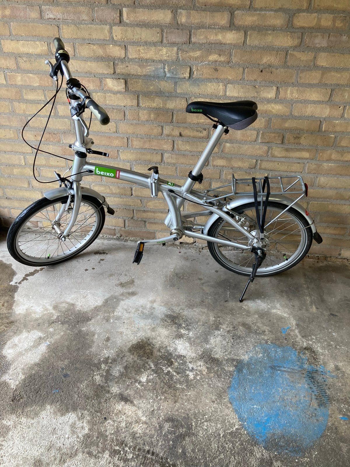 Beixo Compact Vouwfiets - Zilver, 7 versnellingen, Fietsen en Brommers, 20 inch of meer, Versnellingen, Zo goed als nieuw, Totaal opvouwbaar