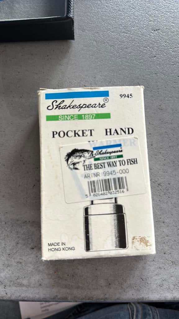 Hand warmer shakespear, Watersport en Boten, Ophalen of Verzenden, Gebruikt, Overige typen