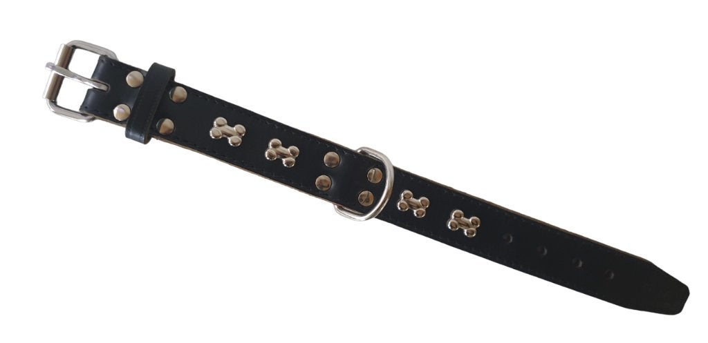 PET PRODUCTS Bones Halsband Zwart Nekomtrek 26-33 cm KOOPJE!, Ophalen of Verzenden, Nieuw