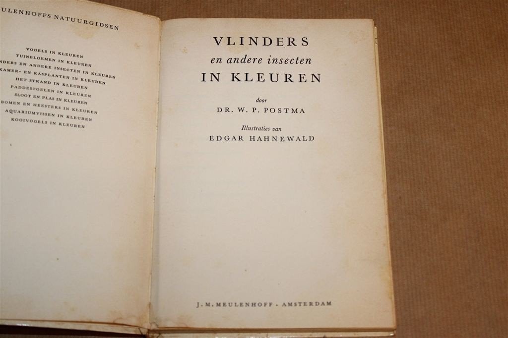 Vlinders en Insecten — Natuurgids met 64 Kleurenplaten 1961, Boeken, Ophalen of Verzenden, Gelezen, Overige diersoorten