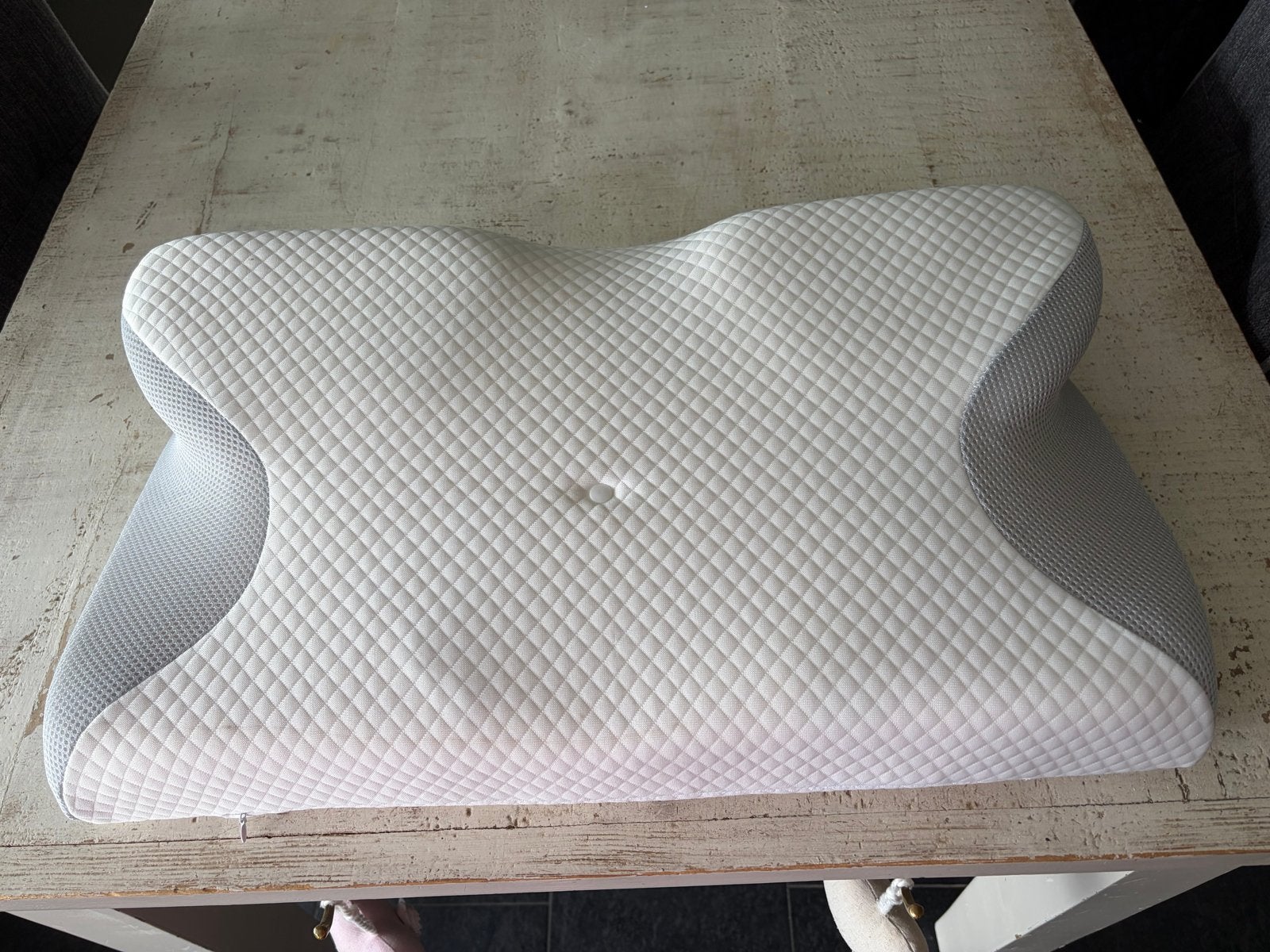 Ergonomisch Kussen - Neksteun en Comfort, Eenpersoons, Wit, Ademend, Ophalen of Verzenden