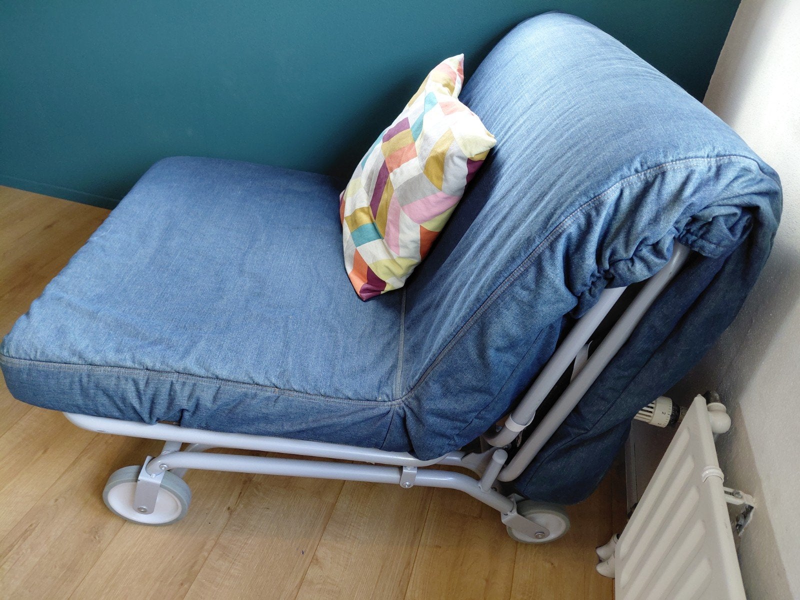 Eenpersoons Klapbed - Ideaal voor logees, Ophalen, Gebruikt, Eenpersoons, 210 cm