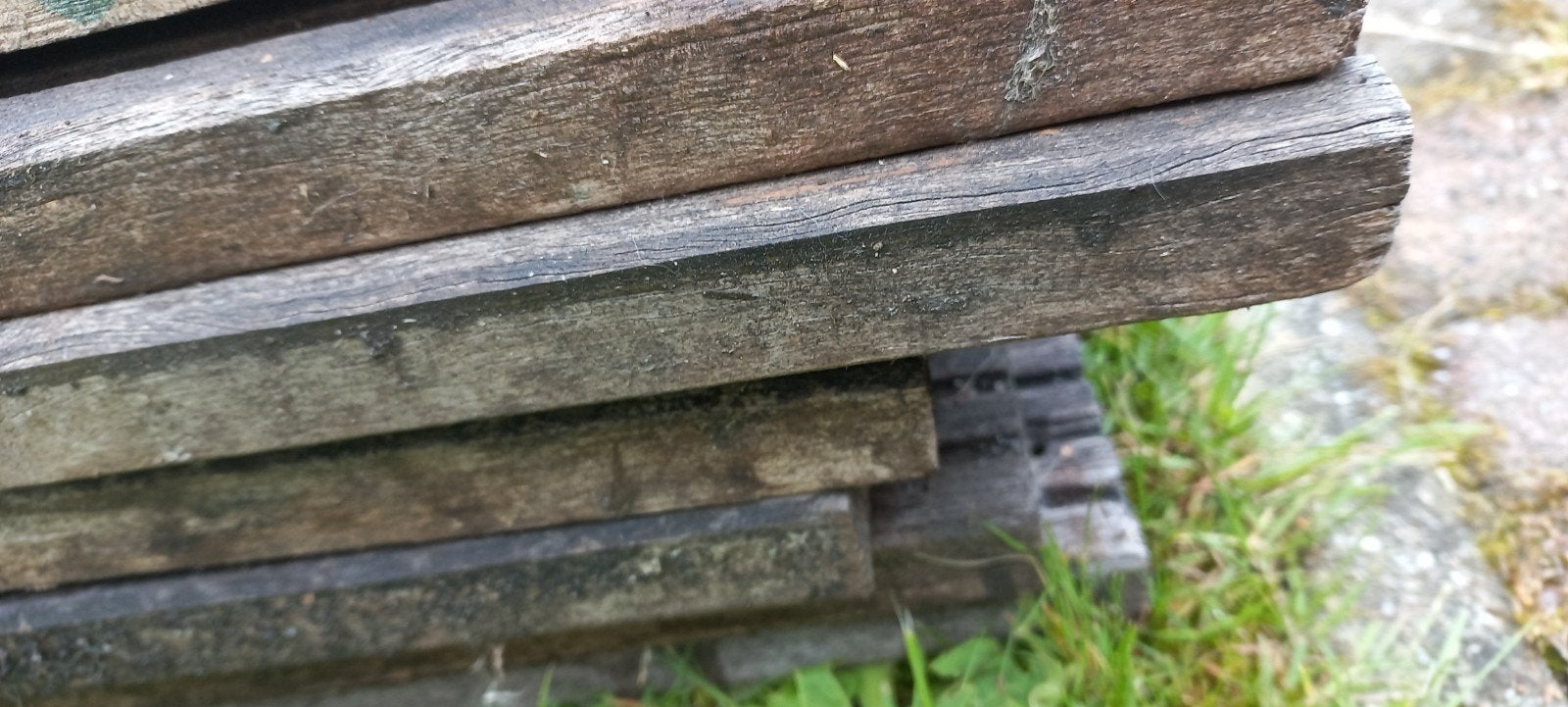 Hardhouten vlonderplanken, Tuin en Terras, Ophalen, Gebruikt