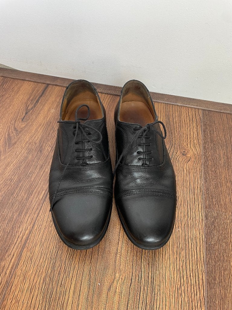 Royal Republiq oxford veterschoenen maat 40 leer zwart, Zwart, Ophalen of Verzenden, Zo goed als nieuw, Royal Republiq
