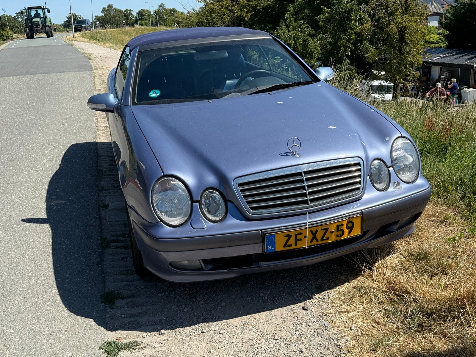 Mercedes-Benz CLK 3.2 Clk320 Cabrio Sport AUT 1999 Blauw, Auto's, Automaat, Achterwielaandrijving, 1595 kg, Cabriolet