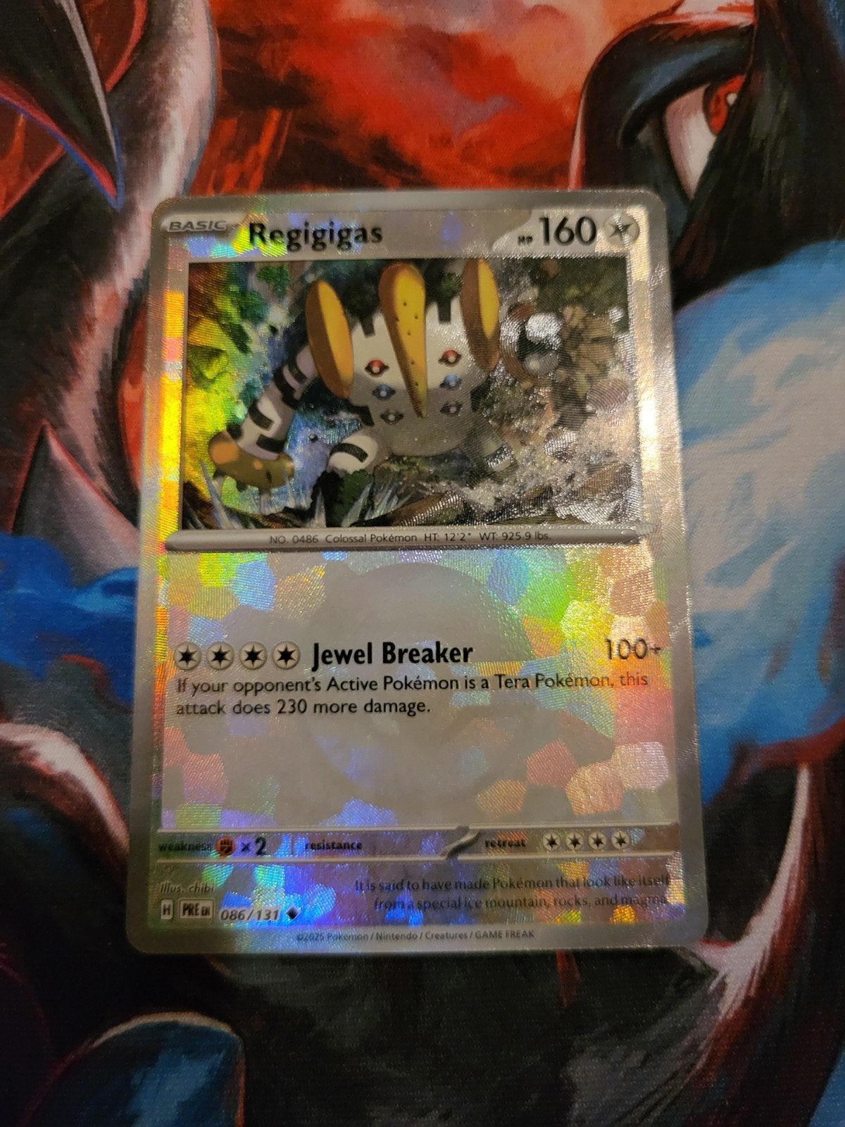 Regigigas Pokeball - Prismatic Evolutions #086/131, Ophalen of Verzenden, Zo goed als nieuw