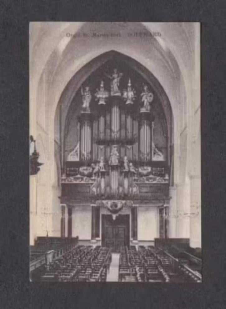 Bolsward St. Martinikerk Orgel., Ophalen of Verzenden, Voor 1920, Ongelopen, Friesland