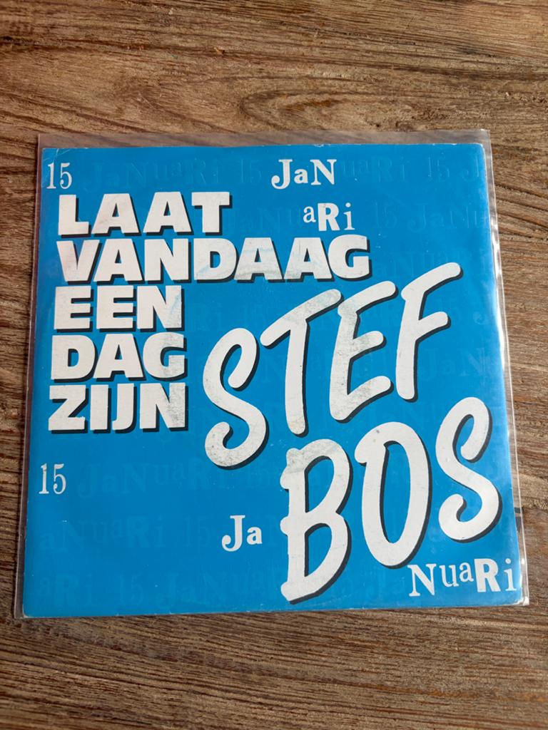 Stef Bos -laat vandaag een dag zijn, Gebruikt, 1990 - 1999, 7 inch, Levenslied of Smartlap