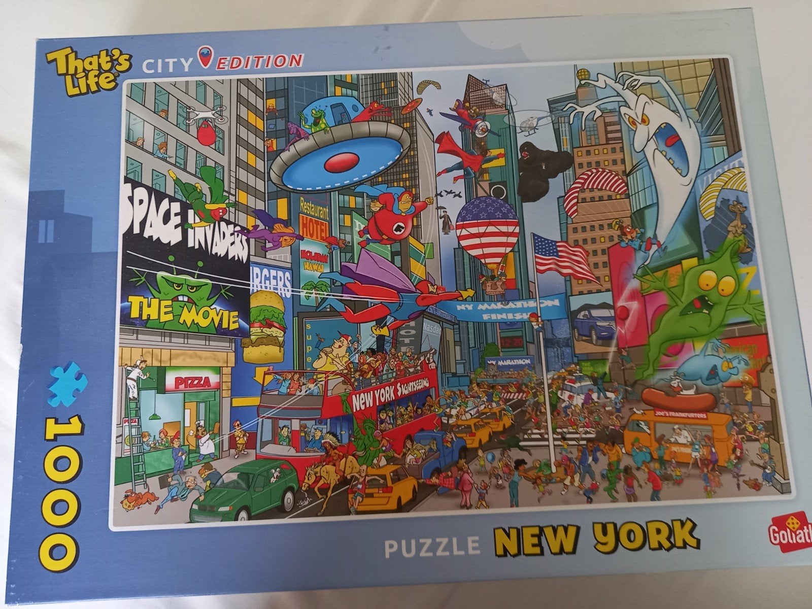 goliath puzzel 1000 stukjes., Ophalen of Verzenden, 500 t/m 1500 stukjes, Zo goed als nieuw