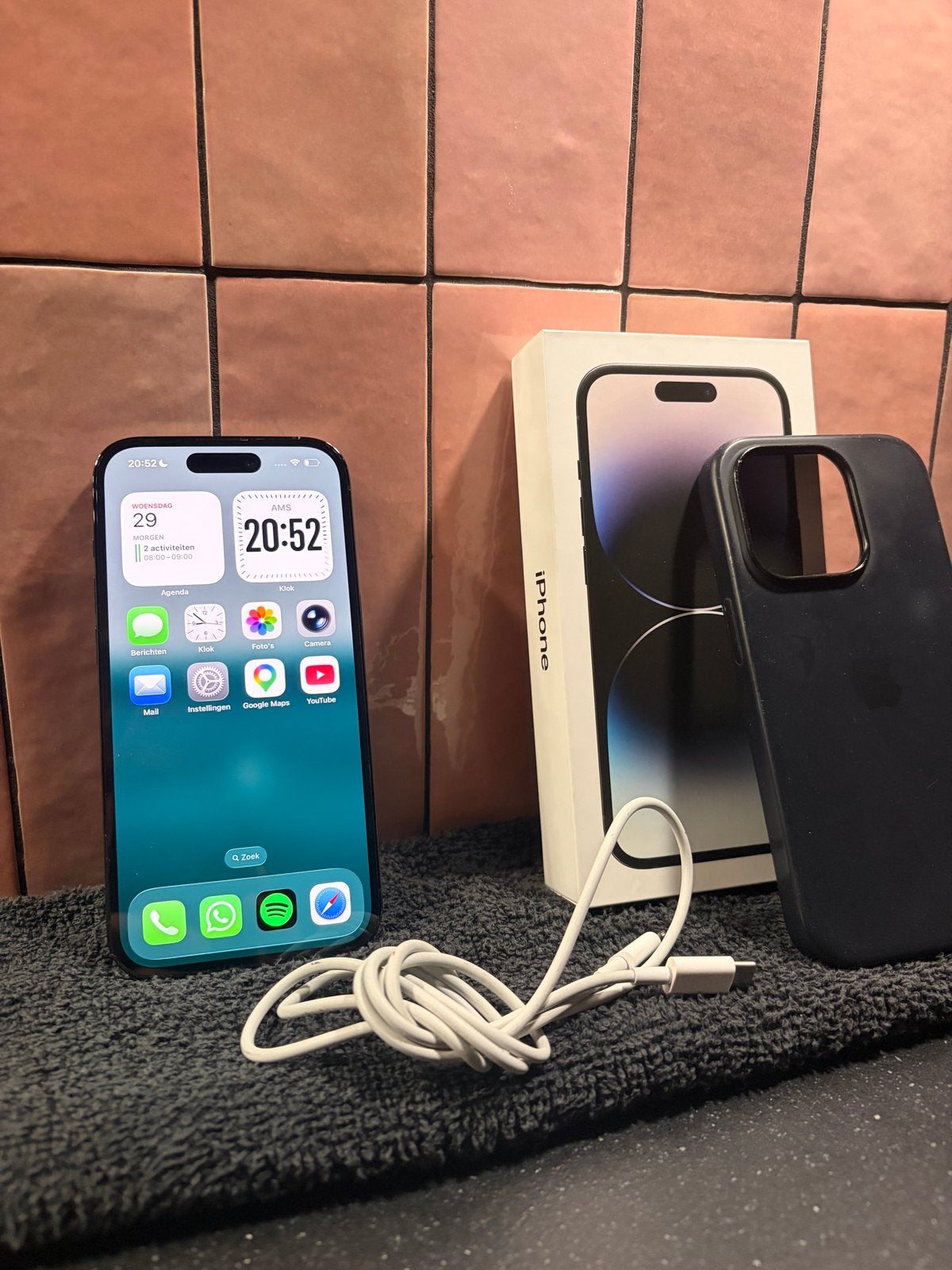 iPhone 14 Pro 128GB Grijs - Zo goed als nieuw, Ophalen, Zo goed als nieuw, Zonder simlock, Grijs