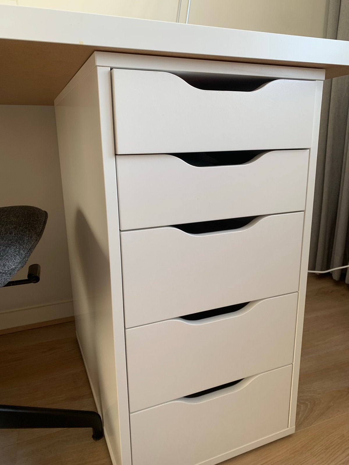 Ladeblok Alex voor bureau wit, Ophalen, Gebruikt, Spaanplaat of MDF, IKEA