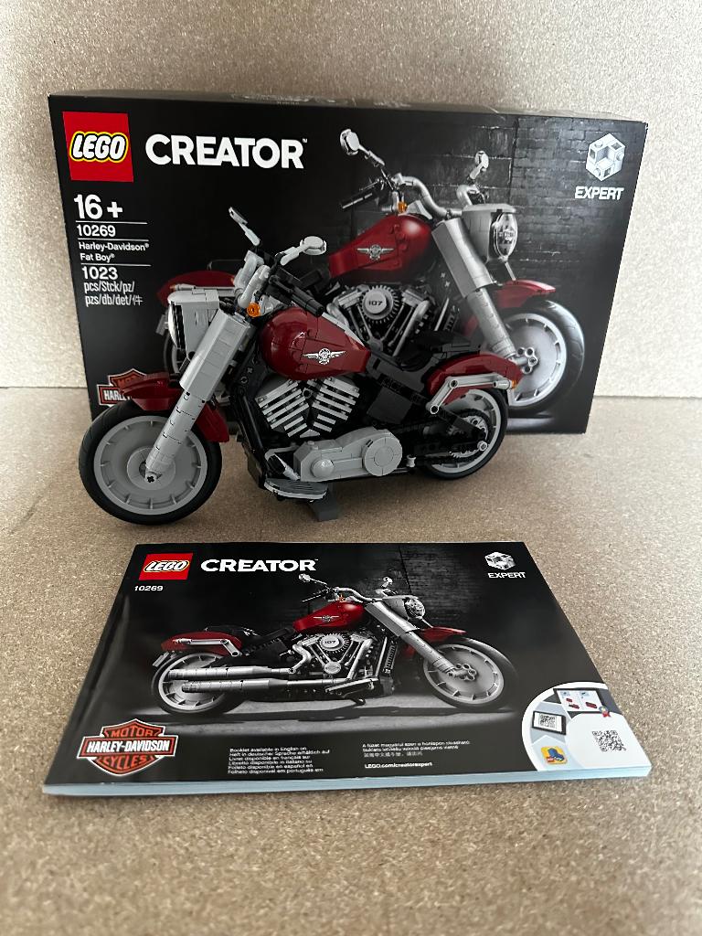 Lego Creator Harly Davidson Fat Boy 10269, Compleet, Lego, Ophalen of Verzenden, Zo goed als nieuw